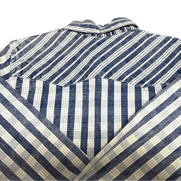 New With Tag Vintage Lee Plaid Western Button Up Shirt - Picture 7 of 13